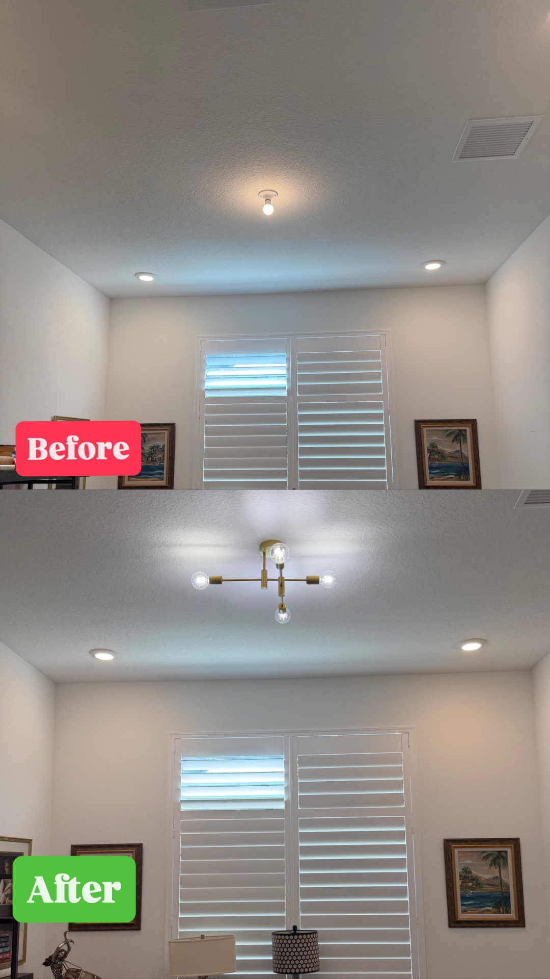 High Ceiling Chandelier Install