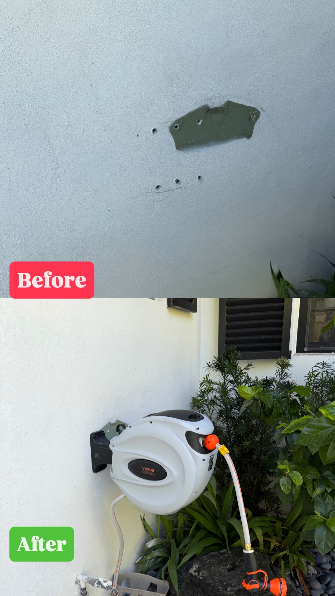Retractable Hose Reel Install