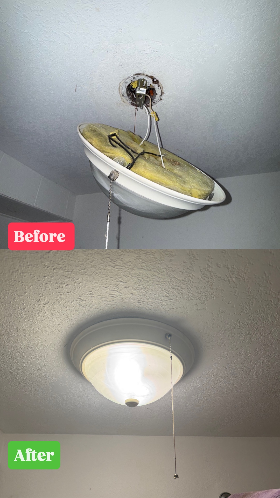 Ceiling Light Fixture Replacement