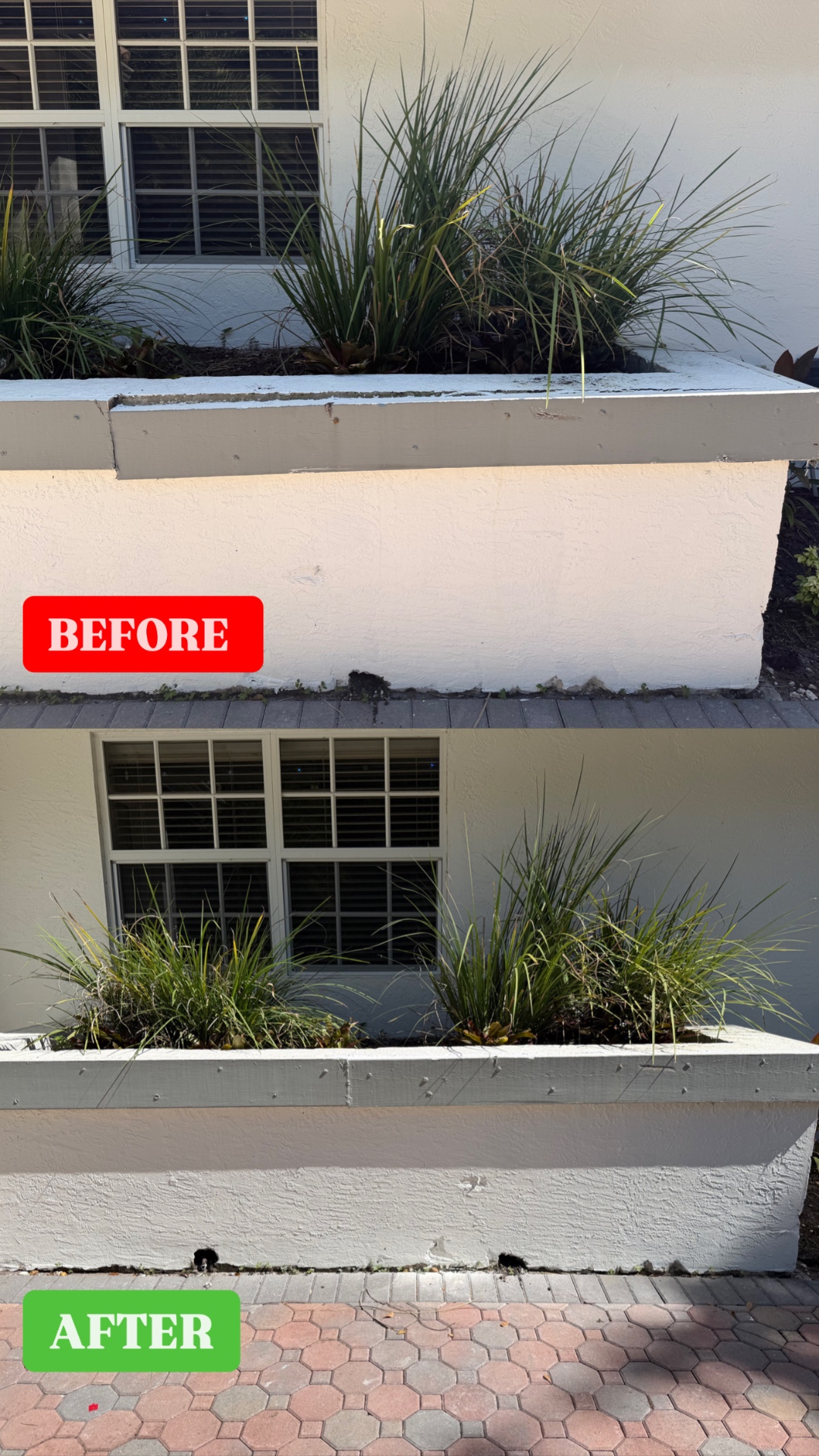 Exterior Planter Box Repair & Paint